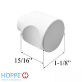 H-Knob, CES Euro Cylinder Thumbturn - Pure White