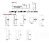 Strike Plate, PT0002N, Flat Tongue 1.30 x 4.57 - Oil Rubbed Brass