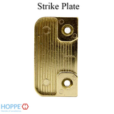 Multipoint Lock Strike Plate, Roller Type - Polished Brass, 8785003