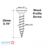 Screws, 8mm Head, 20mm Length - Stainless Steel