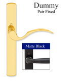 HOPPE MULTIPOINT LOCK HANDLESET, MUNCHEN, M112PL/216N, SOLID BRASS - MATTE BLACK, DUMMY PAIR,8788019