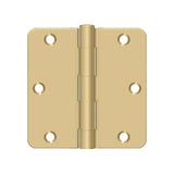 3-1/2" x 3-1/2" x 1/4" Radius Hinge, Residential Thickness