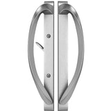 88300003 ROCKWELL MODENA CONTEMPORARY SLIDING PATIO DOOR HANDLE IN BRUSHED NICKEL FINISH