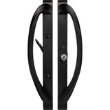 883098US10B Rockwell Modena Contemporary Sliding Patio Door Handle with Center Keylock in Antique Black Finish