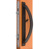 88320004TB- Rockwell Sarasota Custom Sliding Door Handleset with Exterior Finger Pull in Tuscan Bronze Finish