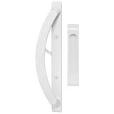 88320011OWH- Rockwell Sarasota Sliding Door Handleset with Exterior Finger Pull in White Finish