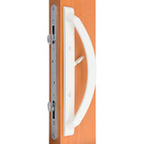 88320011OWH- Rockwell Sarasota Sliding Door Handleset with Exterior Finger Pull in White Finish