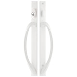 88350611 ROCKWELL LAGUNA CONTEMPORARY KEYED ENTRY SLIDING PATIO DOOR HANDLE IN WHITE FINISH