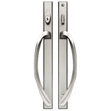 88350633 ROCKWELL LAGUNA CONTEMPORARY KEYED ENTRY SLIDING PATIO DOOR HANDLE IN BRUSHED NICKEL FINISH