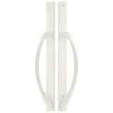 88356611 ROCKWELL LAGUNA CONTEMPORARY DUMMY SLIDING PATIO DOOR HANDLE IN WHITE FINISH