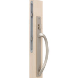 88350033 ROCKWELL LAGUNA CONTEMPORARY PRIVACY SLIDING PATIO DOOR HANDLE IN BRUSHED NICKEL FINISH