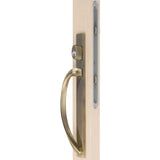 88350636 ROCKWELL LAGUNA CONTEMPORARY KEYED ENTRY SLIDING PATIO DOOR HANDLE IN ANTIQUE BRASS FINISH