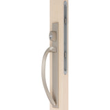 88350633 ROCKWELL LAGUNA CONTEMPORARY KEYED ENTRY SLIDING PATIO DOOR HANDLE IN BRUSHED NICKEL FINISH