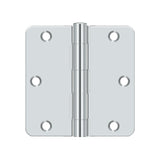 3-1/2" x 3-1/2" x 1/4" Radius Hinge, Residential Thickness