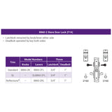 Accentra (formerly Yale)  AUCN 8860-2FL Store Door Mortise Lock with Augusta Lever, CN Escutcheon