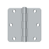 3-1/2" x 3-1/2" x 1/4" Radius Hinge, Residential Thickness