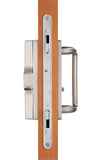 89060003 Euro Charlotte Sliding Glass Door Handle Set in Brushed Nickel finish