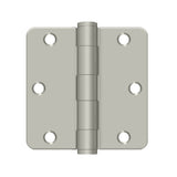 3-1/2" x 3-1/2" x 1/4" Radius Hinge, HD