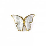 Schaub Nature - Butterfly Pull with Mother of Pearl Inlay on Paris Brass - 1-1/2