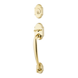 Emtek 4322 Nashville Double Cylinder Entrance Handleset - Brass Tubular