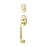 Emtek 4310 Knoxville Single Cylinder Entrance Handleset - Brass Tubular