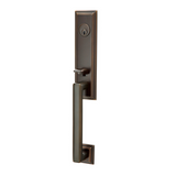 Emtek EMP4211 Wilshire Single Cylinder Entrance Handleset - Brass Tubular - EMPowered Upgrade