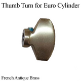 THUMB TURN, EURO CYLINDER, EMTEK - CHOOSE COLOR