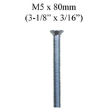 M5 X 80MM SCREW INSIDE AND OUTSIDE OPERATION COUNTERSUNK