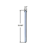 SQUARE SPINDLE, 5-3/16" X 1/4" (7MM X 131MM)