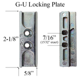 GU EURO GROOVE LOCKING PLATE, 5/8" WIDTH