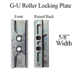 GU EURO GROOVE LOCKING PLATE, 5/8" WIDTH