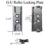 GU EURO GROOVE LOCKING PLATE, 15/16" WIDTH
