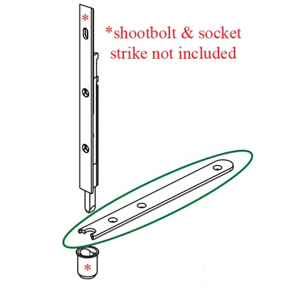 Guide Reinforcement Strip 20mm for S-Bolt 10mm Rod – Golden Locks Inc