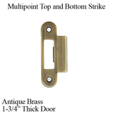 GU / FERCO MULTIPOINT TOP AND BOTTOM STRIKE FOR 1-3/4 THICK DOOR - ANTIQUE BRASS