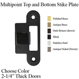 G-U / FERCO STRIKE PLATES WITH LIP, 2-1/4