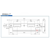 LATCH & DEADBOLT STRIKE PLATE, 45MM, 1-3/4" DOOR - SATIN NICKEL