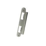 LATCH & DEADBOLT STRIKE PLATE, 57MM EXTENDED, 2-1/4 DOOR - ANTIQUE NICKEL / PEWTER