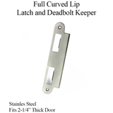 LATCH & DEADBOLT STRIKE PLATE, 57MM EXTENDED, 2-1/4 DOOR