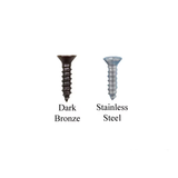 SCREW # 7 X 5/8 FLAT HEAD PHILLIPS WOOD FOR LATCH AND DEADBOLT STRIKE PLATE - CHOOSE COLOR