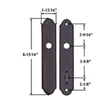 Trim Plates, 5146 Passive Door with Thumbturn - Dark Bronze