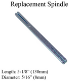 G-U/FERCO SPINDLE, 5/16" X 5-1/8" (8MM X 130MM) 3" DOOR