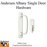 Andersen Frenchwood Gliding Door Trim Hardware, Albany, 2 Panel Interior and Exterior - White