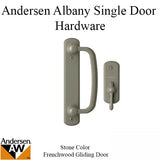 Andersen Frenchwood Gliding Door Trim Hardware, Albany, 2 Panel Interior and Exterior - Stone