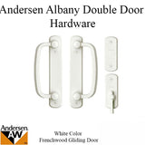 Andersen Frenchwood Gliding Door Trim Hardware, Albany, 4 Panel Interior and Exterior - White