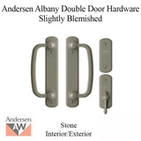 Blemished Andersen Frenchwood Gliding Door Trim Hardware, Albany, 4 Panel Interior and Exterior - Stone