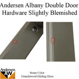 Blemished Andersen Frenchwood Gliding Door Trim Hardware, Albany, 4 Panel Interior and Exterior - Stone