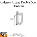 Andersen Frenchwood Gliding Door Trim Hardware, Albany, 4 Panel Interior and Exterior - Gold Dust