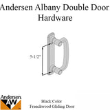 Andersen Frenchwood Gliding Door Trim Hardware, Albany, 4 Panel Interior and Exterior - Black