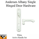 Andersen Albany Active Single Hinged Door Hardware - Pure White