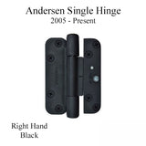 Andersen Single Hinge, Left Hand (2005-Present) - Black